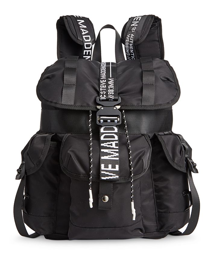 Steve Madden Men S Logo Utility Backpack Reviews All Accessories Men Macy S