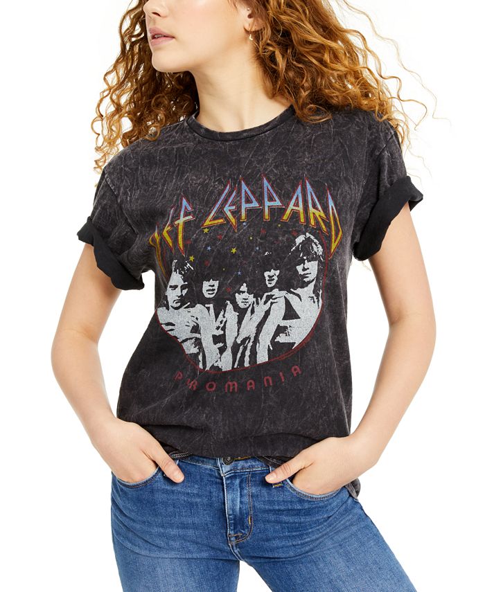 Junk Food Def Leppard Oversized Graphic T-Shirt - Macy's