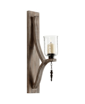 Shop Cyan Design Giorno Wall Candleholder In Brown