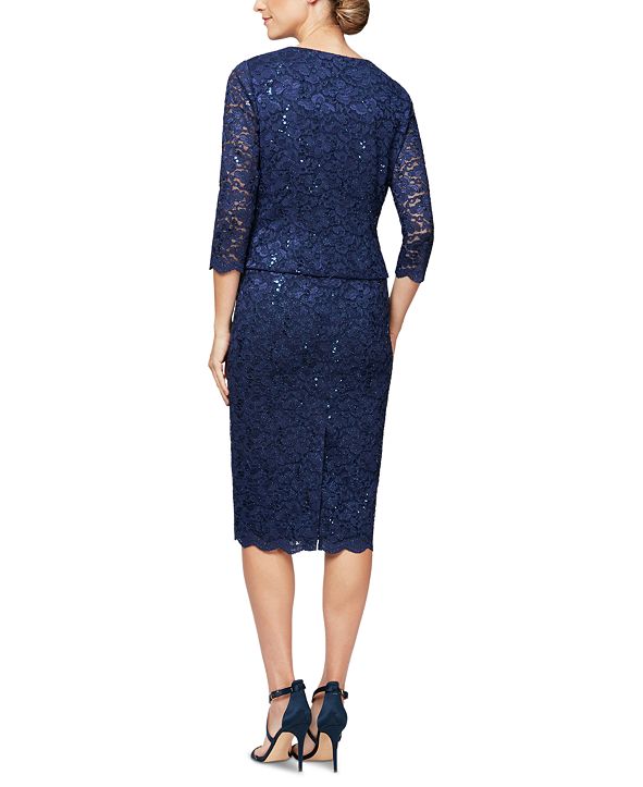Alex Evenings - 125700 Bateau Neck Sheath Dress main image 0