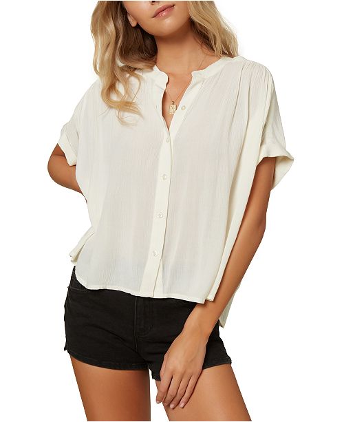 O Neill Juniors Shelly Shirt Reviews Tops Juniors Macy S