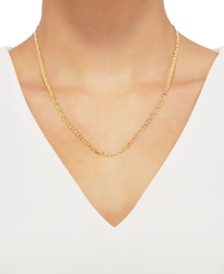 Mariner Link 20" Chain Necklace in 18k Gold-Plated Sterling Silver