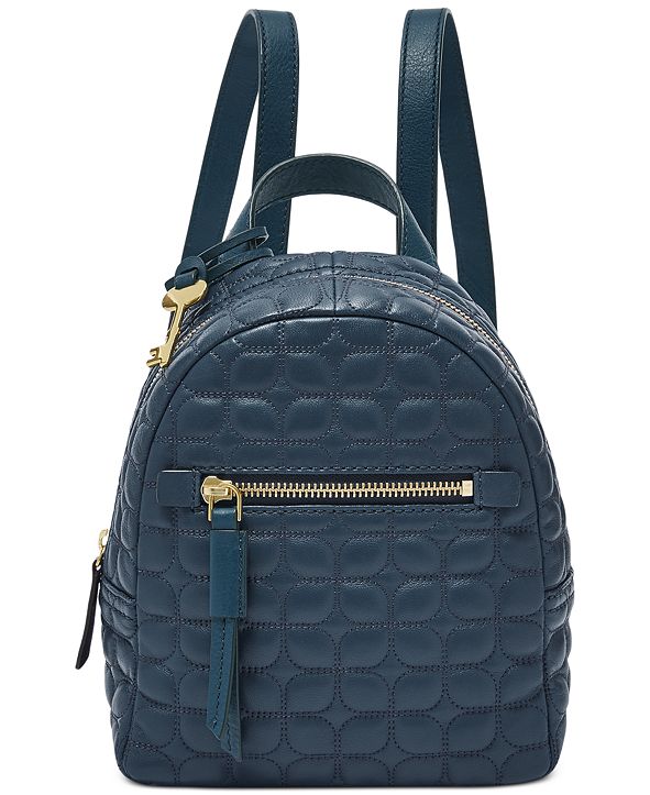 Fossil Megan Mini Leather Quilted Backpack & Reviews Handbags