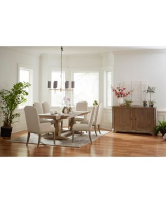 Rachael Ray Monteverdi Dining Furniture, 7-Pc. Set (Table, 4 Upholstered Side Chairs & 2 Upholstered Arm Chairs)