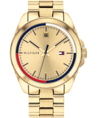 tommy hilfiger men's stainless steel bracelet watch 44mm