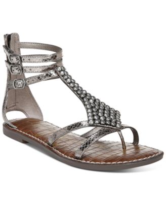 silver gladiator shoes