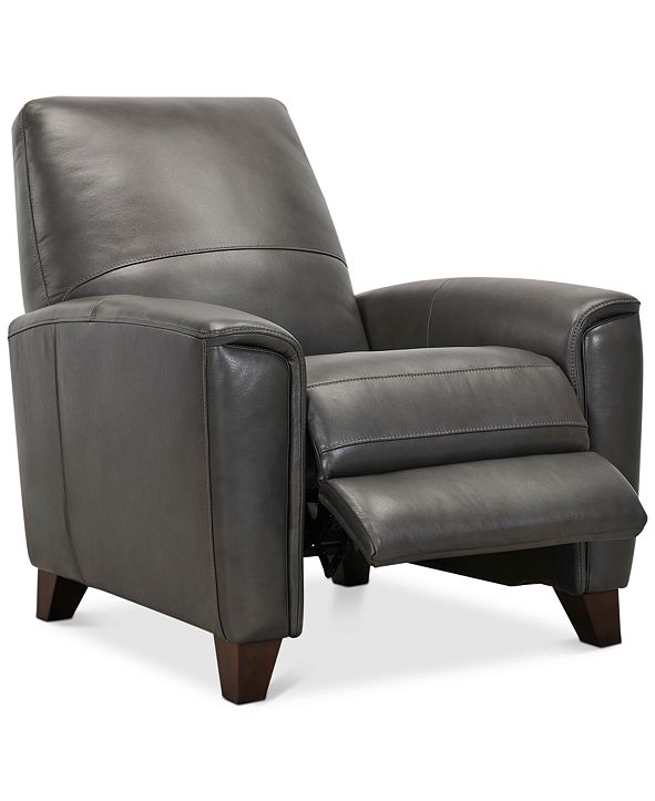 Furniture Brayna 35&quot; Leather Pushback Recliner, Created for Macy&#39;s & Reviews - Furniture - Macy&#39;s