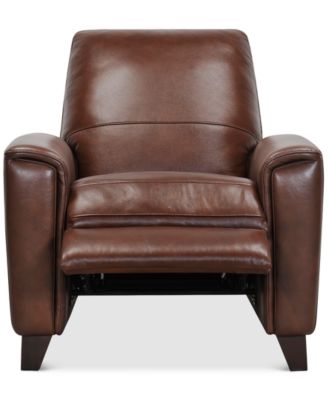 Brayna 35" Classic Leather Pushback Recliner, Created for Macy's