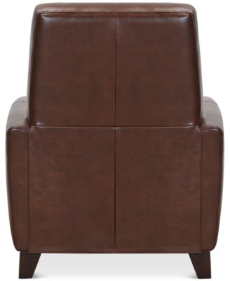 Brayna 35" Classic Leather Pushback Recliner, Created for Macy's