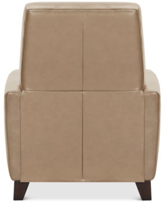 Brayna 35" Classic Leather Pushback Recliner, Created for Macy's