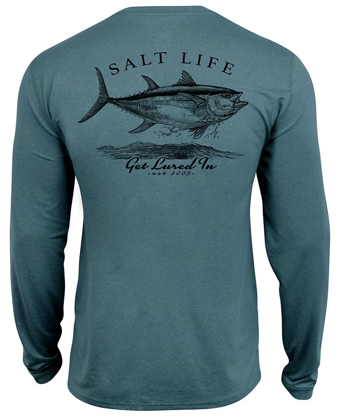 Salt Life Men's Get Lured In UPF Performance Graphic Long Sleeve T ...