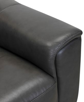 Brayna 88" Classic Leather Sofa