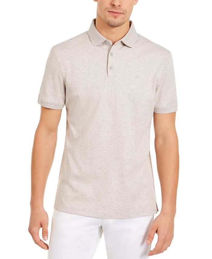 Calvin Klein Men's Liquid Touch Cotton Polo Shirt & Reviews - Polos ...