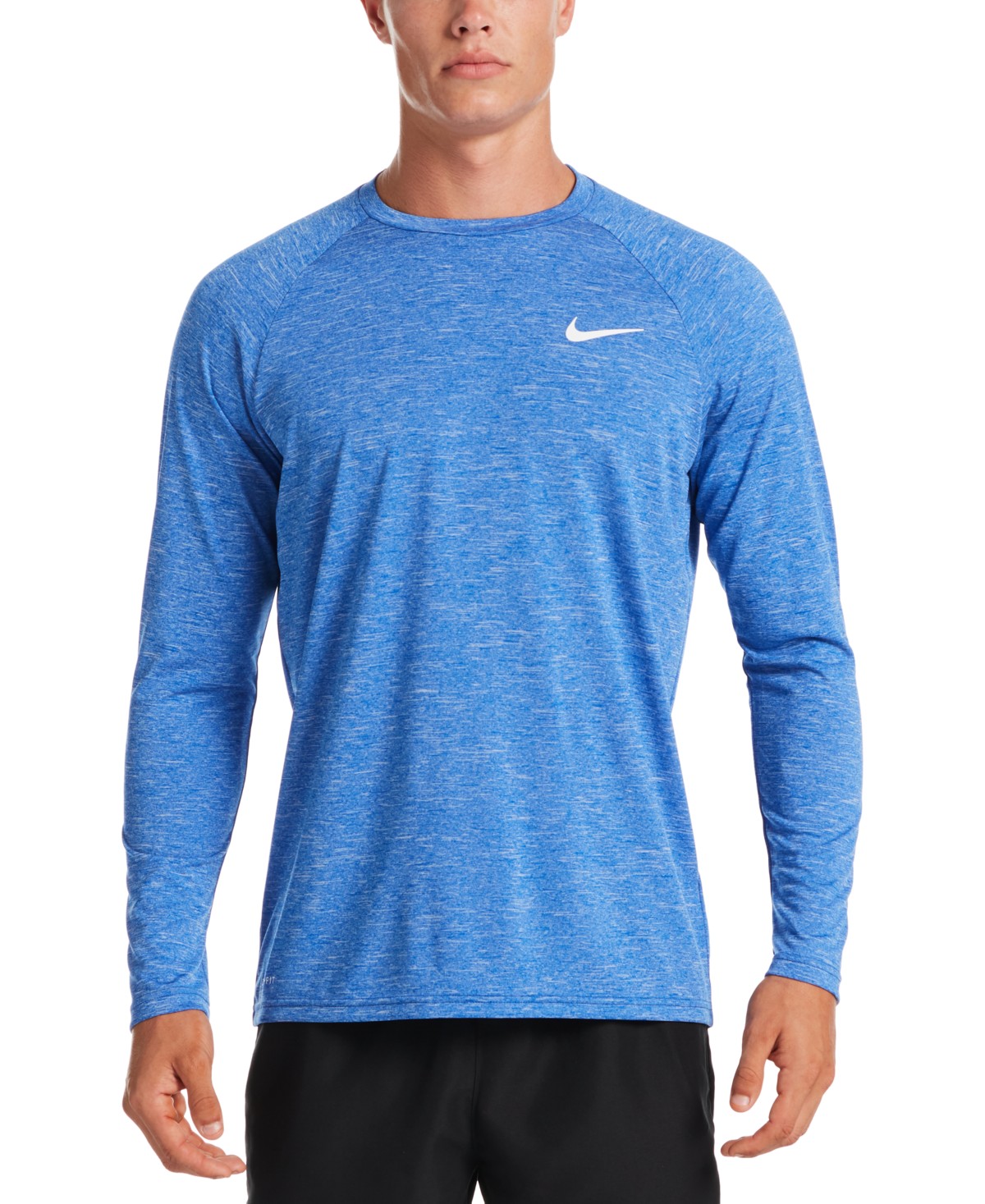 Мужские футболки Nike Men's Heather Hydroguard Long Sleeve Swim T-Shirt — фото 1