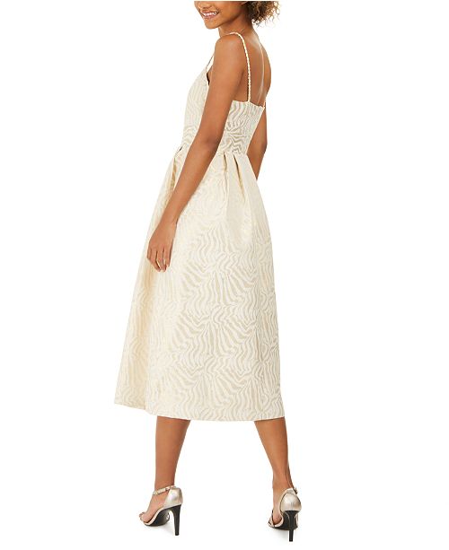 Rachel Zoe Starr Metallic Print Sleeveless Dress & Reviews Dresses