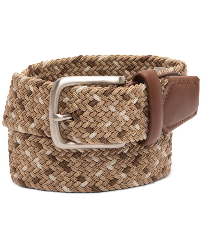 Club Room Men's Braided Belt, Created for Macy's & Reviews - All ...