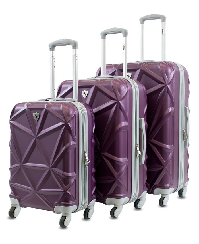 AMKA Gem 3Pc. Hardside Luggage Set & Reviews Luggage Sets Luggage