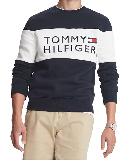 Tommy Hilfiger Men's Big & Tall Stellar Logo Sweatshirt, Created for ...