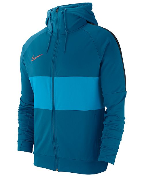 Nike Men S Dry Academy Colorblocked Hooded Soccer Jacket