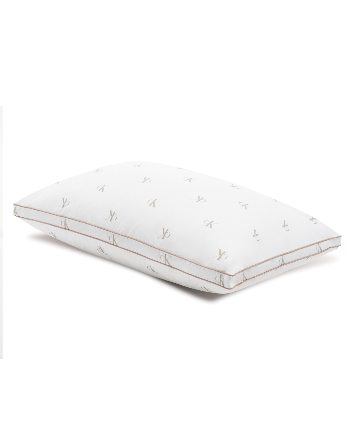 Calvin Klein Monogram Logo Medium Support Cotton Pillow, King