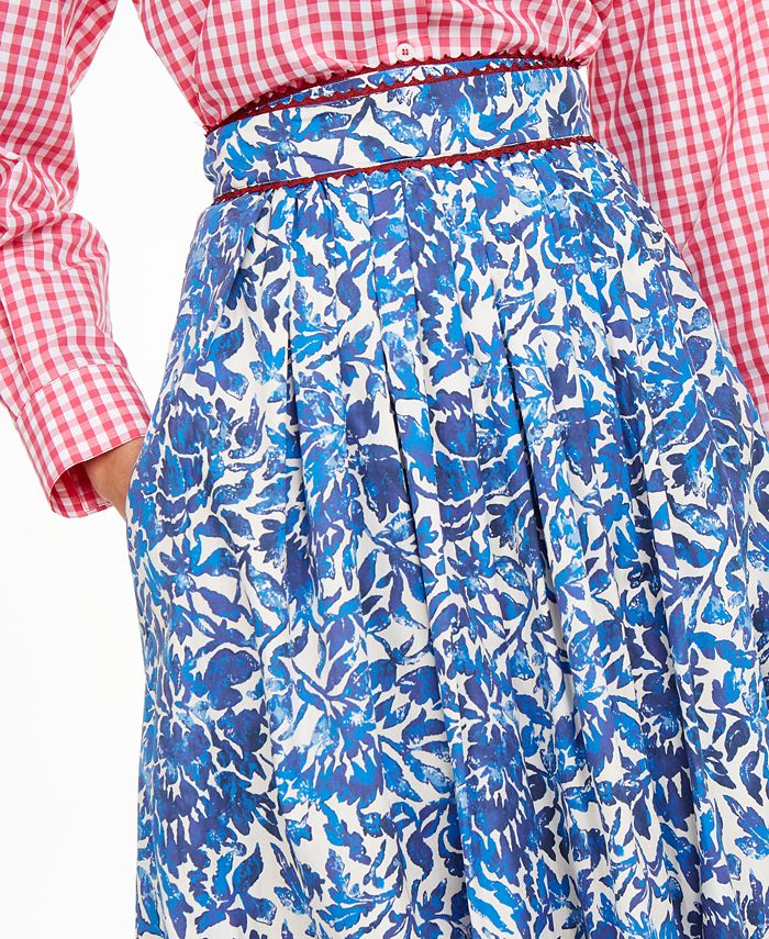 Weekend Max Mara Floral-Print Pleated Skirt & Reviews - Skirts - Women ...