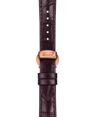 Unisex Swiss Automatic Heritage Porto Brown Leather Strap Watch 42mm