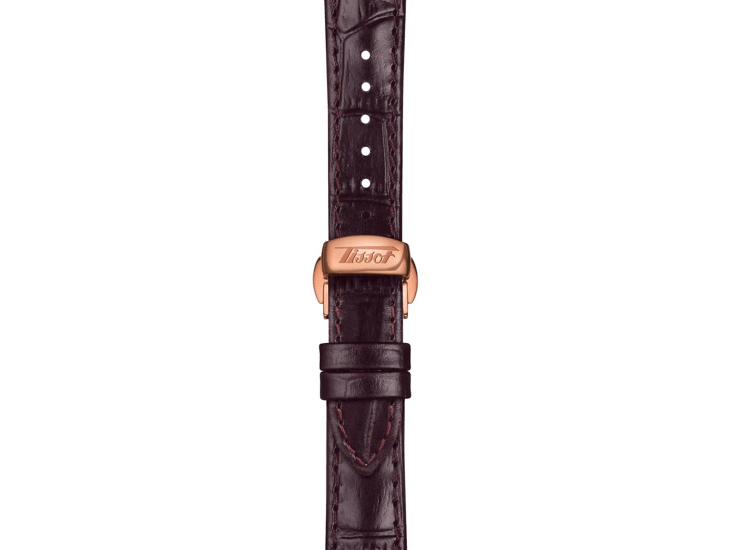 Часы Tissot Unisex Swiss Automatic Heritage Porto Brown Leather Strap Watch 42mm — фото 9