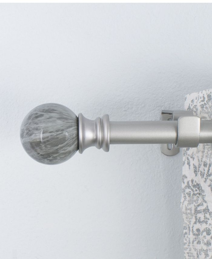Decopolitan Marble Ball Curtain Rod Set Macy's