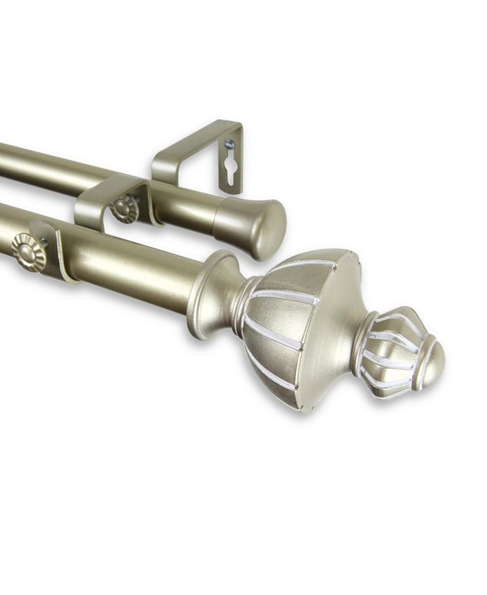 Rod Desyne Jerome Double Curtain Rod 1" OD 120170 inch Macy's