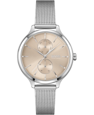 image of Boss Women-s Purity Stainless Steel Mesh Bracelet Watch 36mm