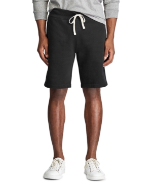Polo Ralph Lauren Men's Big & Tall Drawstring Fleece Shorts In Polo Black