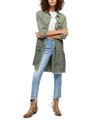Free People Forever Free Cotton Tiered Jacket - Macy's