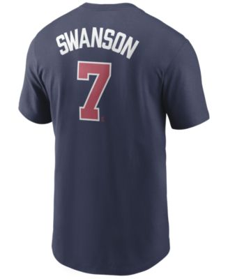 Nike Men's Dansby Swanson Atlanta Braves Name and Number Player T