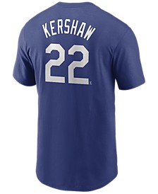 Men's Clayton Kershaw Los Angeles Dodgers Name and Number Player T-Shirt