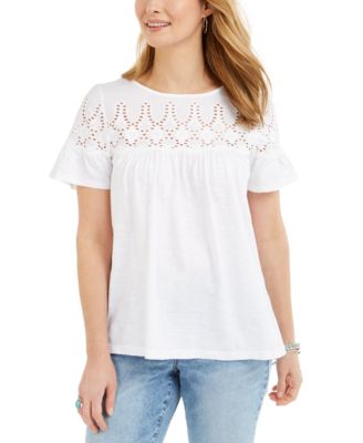 macy's style and co petite tops