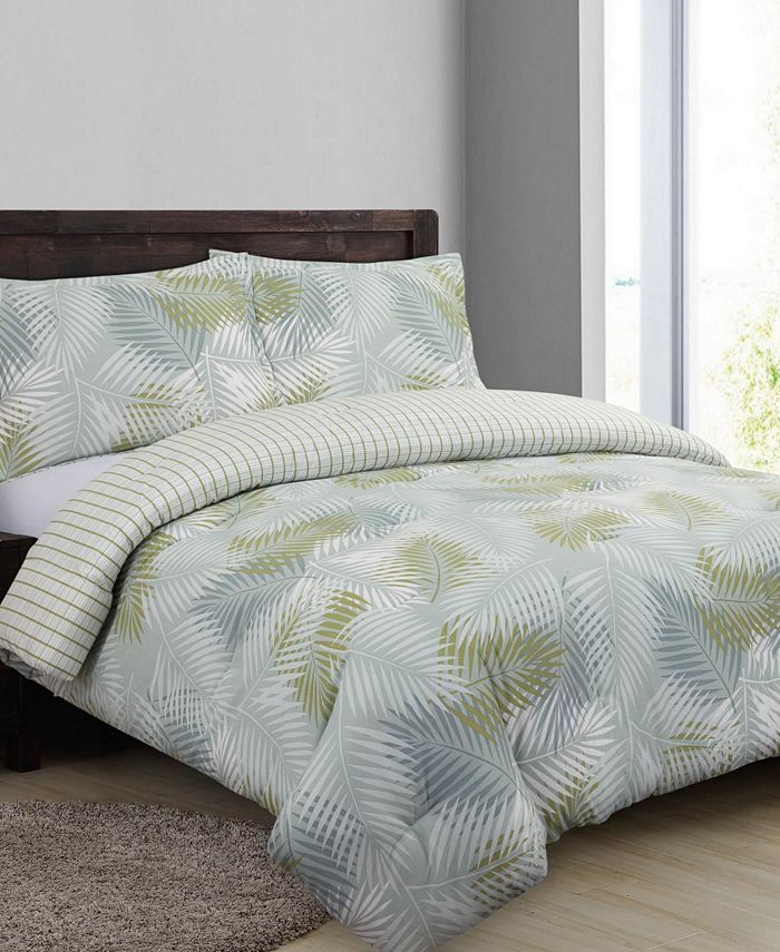 Nouvelle Home Palms King Comforter Set - Macy's