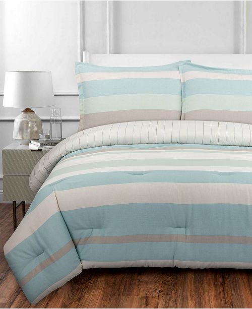 Nouvelle Home Coastal Stripe Comforter Sets & Reviews ...