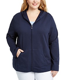 Plus Size Zip-Up Hoodie, Created for Macy's