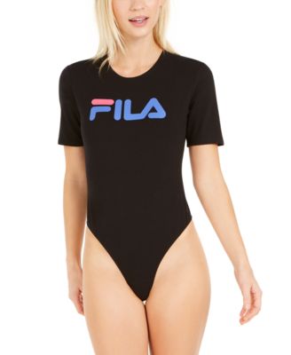 fila logo zip swimsuit