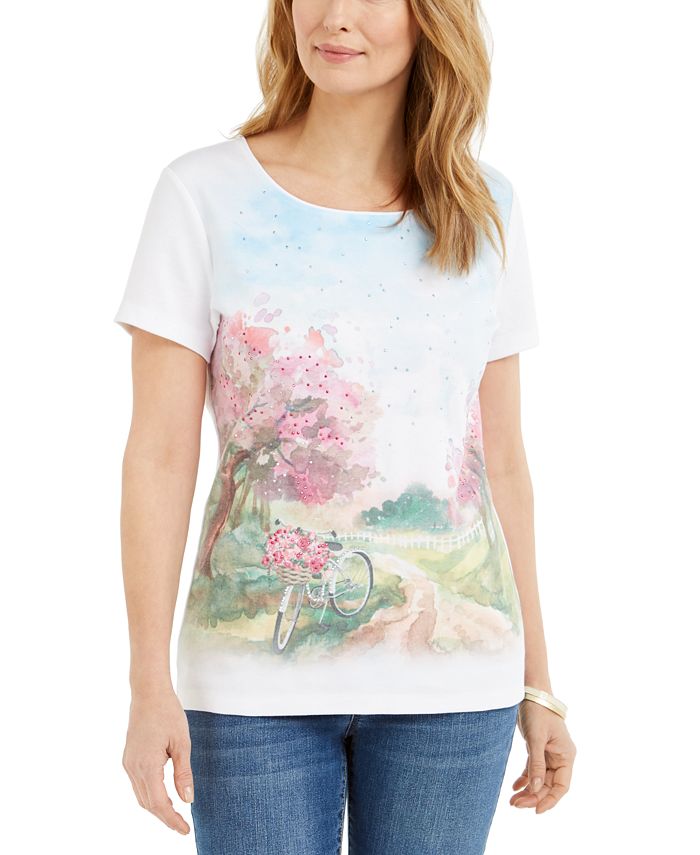 Macy's karen scott petites tops store