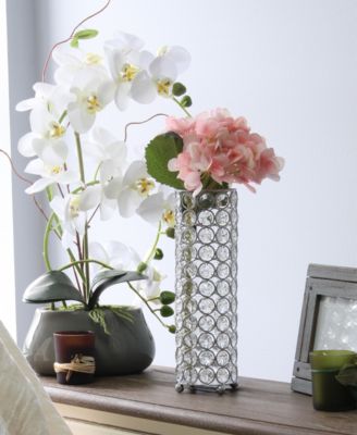 Elipse Crystal Decorative Flower Vase, Candle Holder, Wedding Centerpiece