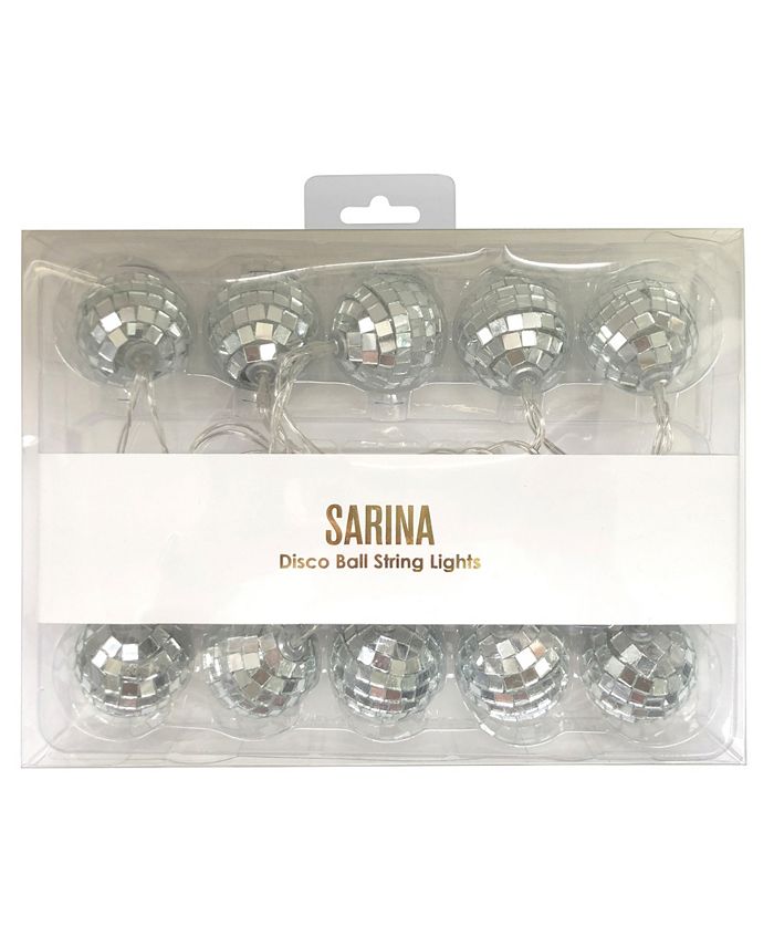 Sarina Accessories LED Rainbow Disco Ball String Lights Macy's