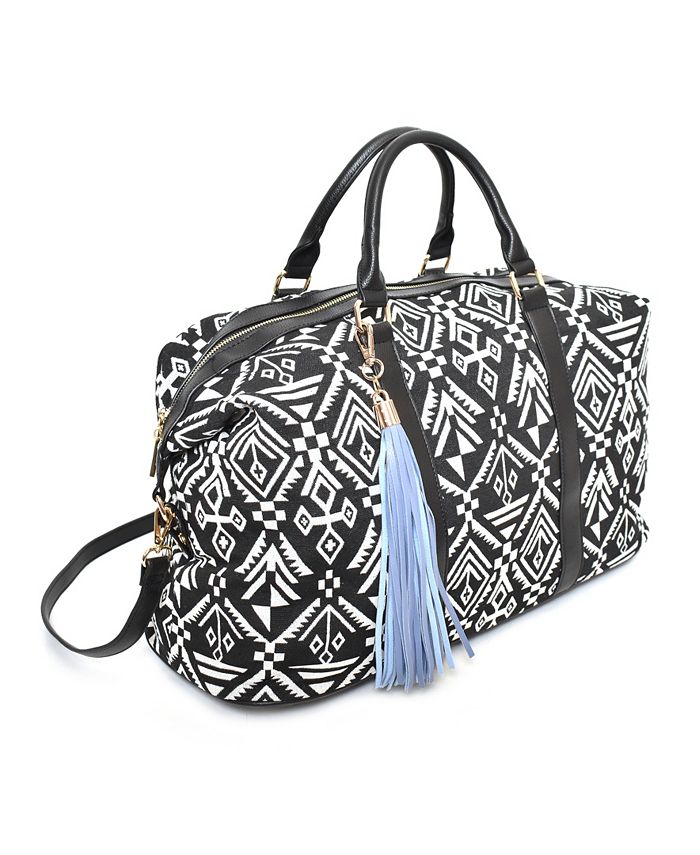 Imoshion Handbags Printed Weekender with Removable/Adjustable Long ...