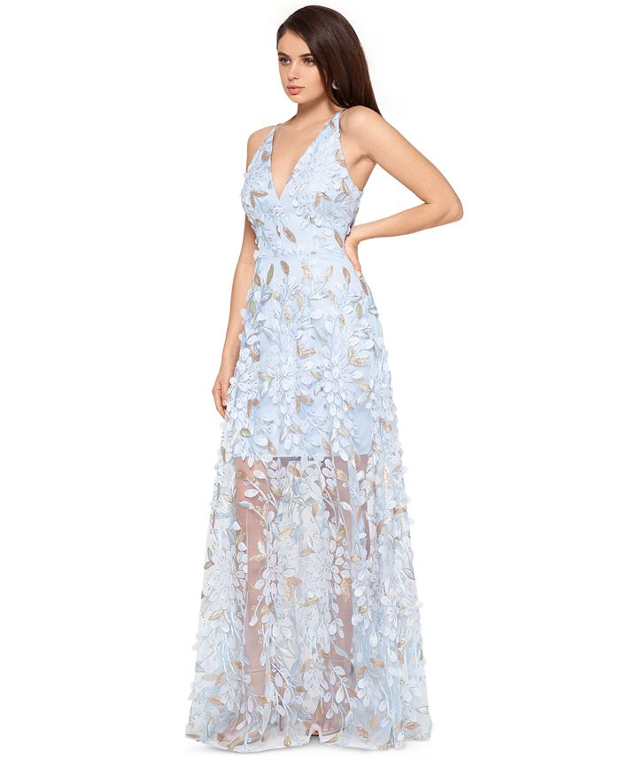 3d floral gown xscape