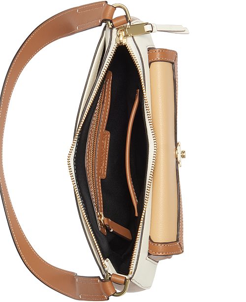 Calvin Klein Lock Leather Demi Shoulder Bag & Reviews - Handbags ...