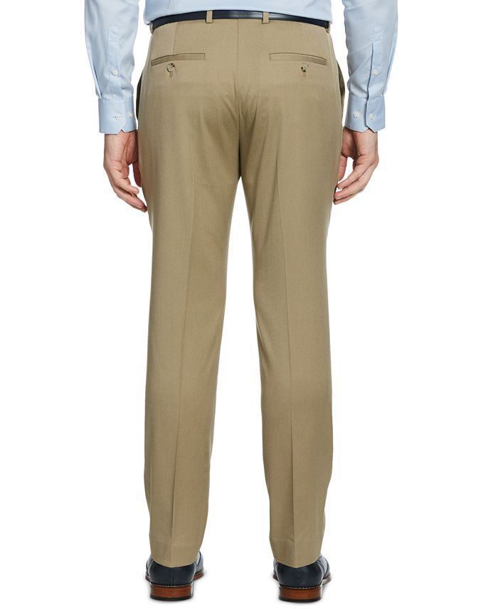 Perry Ellis Men's Slim-Fit Stretch Textured Dress Pants & Reviews ...