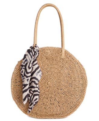 macys straw tote