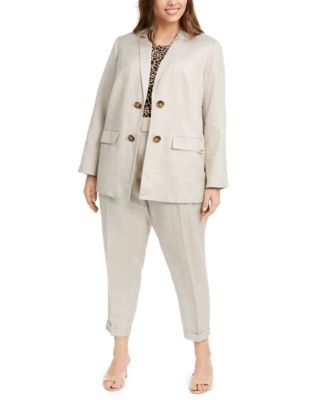 calvin klein plus size pant suits