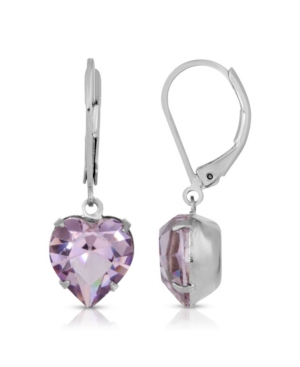 image of 2028 Lt Amethyst Swarovski Crystal Heart Drop Earrings