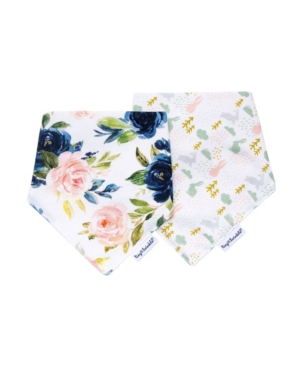 Tiny Twinkle Baby Boys and Girls Pack of 2 Blush Bandana Bib Set